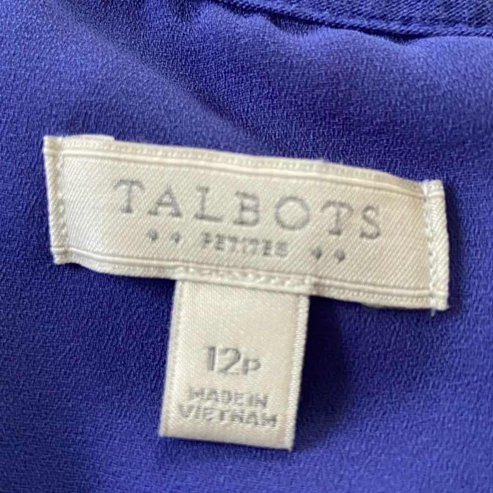 Talbots Vibrant Paisley Maxi Dress - Blue and Pink Boho, Resort, Vintage Inspo - Image 3