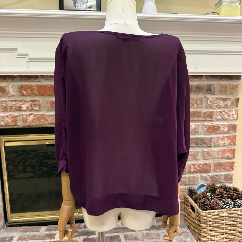 Forever 21 Deep Purple Semi-sheer Crop Top / M / Excellent condition - Image 8