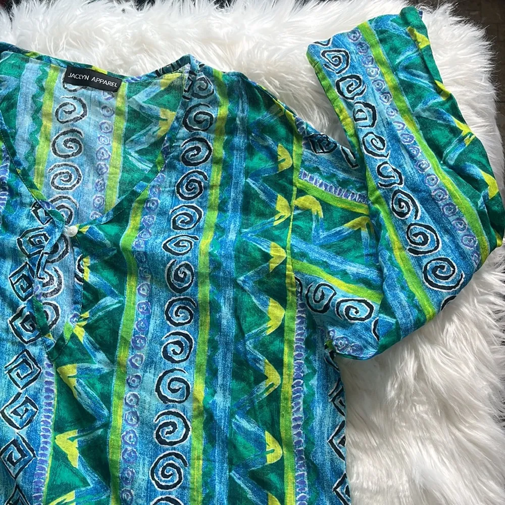 Jaclyn Apparel cover up Blue Size undefined - Image 6