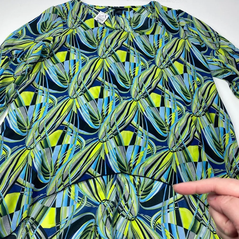 Ashley Stewart Multicolor Sheer HiLo NWT Size 18/20 - Image 2