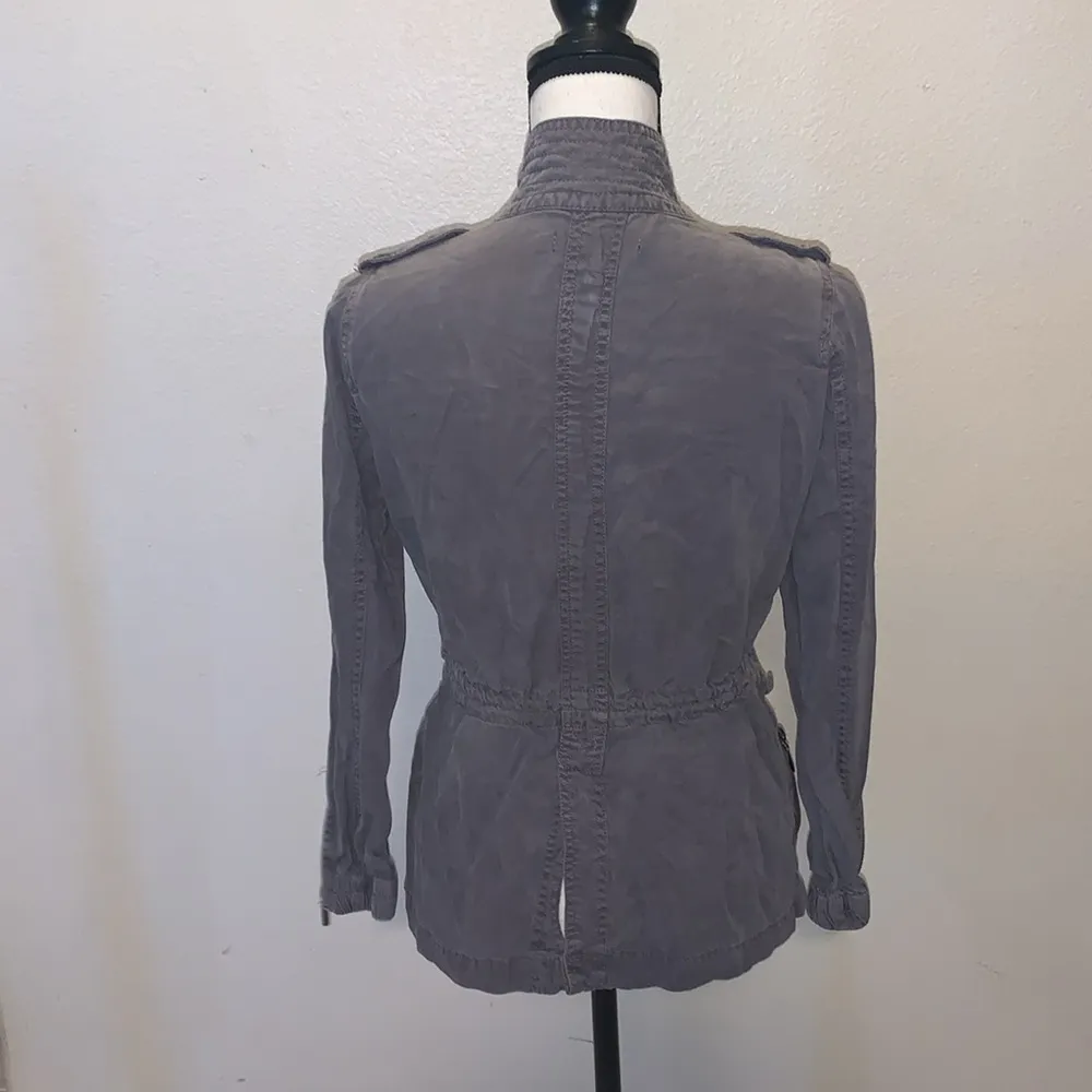 Max Jeans Grey Tencel lightweight zip up jacket - Image 7