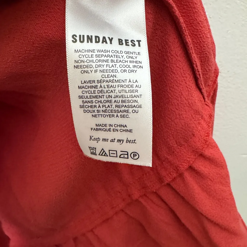 aritzia sunday best Small Red Maxwell Dress‎ Bustier Mini - Image 5