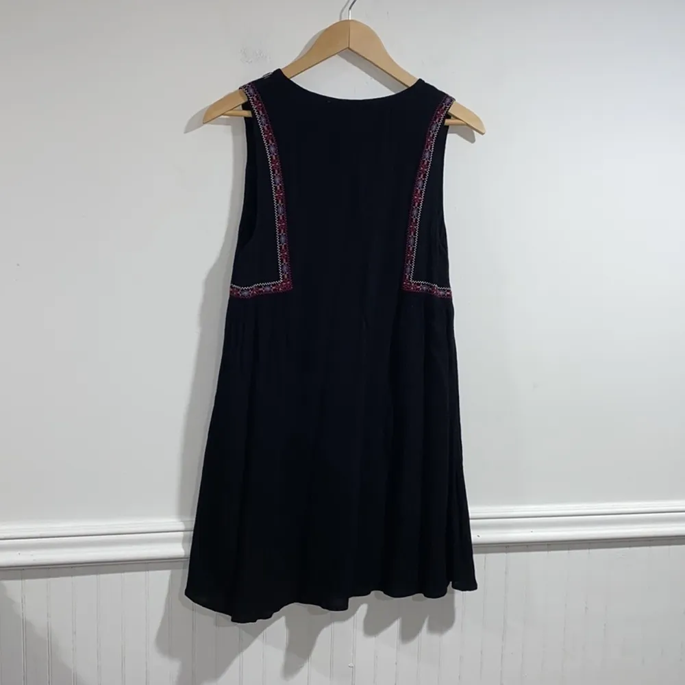 Blue Rain Francesca’s embroidered dress tassel detail small‎ NWT lined black - Image 7