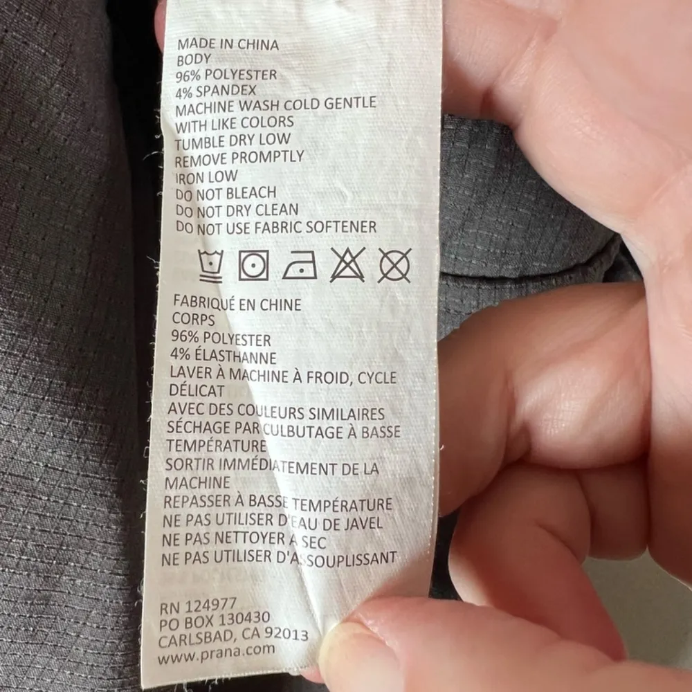 PrAna Womens Hybridizer Pants Brown Pocket Hiking Outdoor Campcore Stretch Large - Image 12