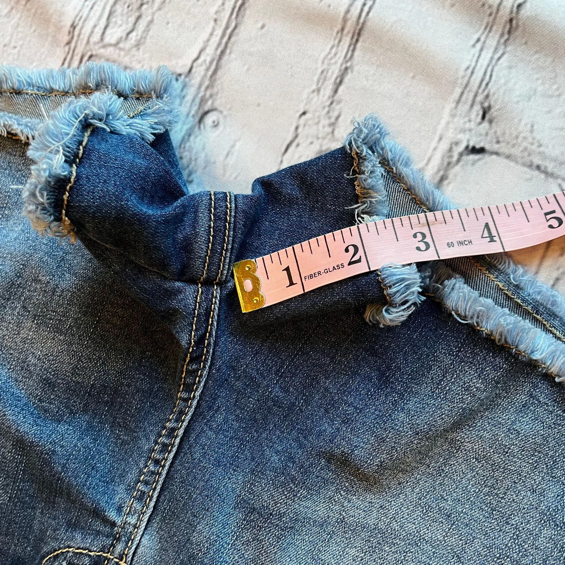 11/31 Womens Denim Cut Offs Jean Shorts - Image 6