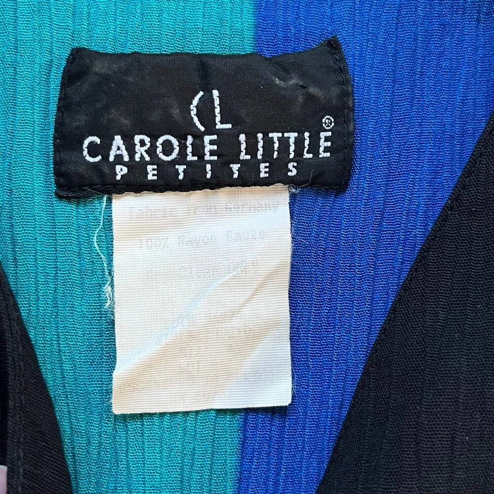 Carole Little Petites Women's Vintage Art To Wear Colorful Jacket Size 6 - Image 8