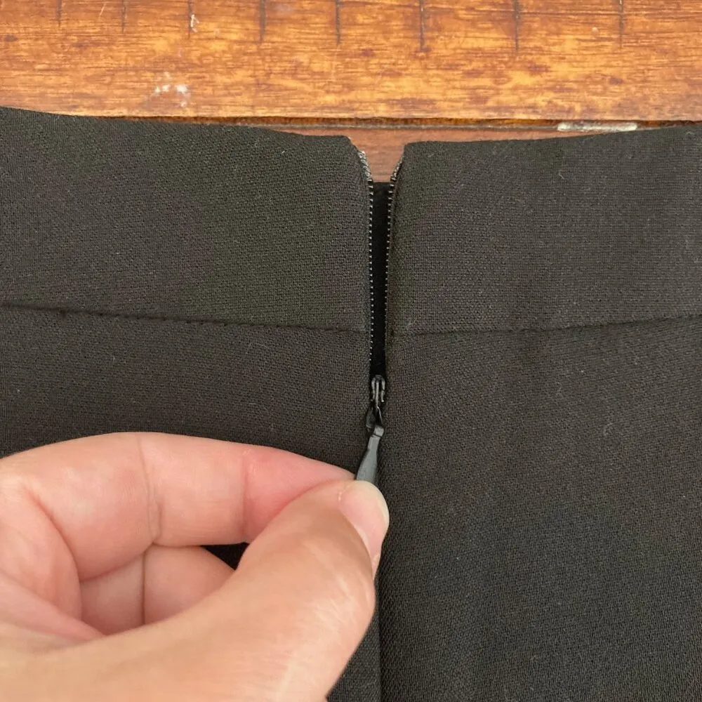 Split Hem Mini Shorts Medium Black High Rise Minimalist Going Out - Image 7