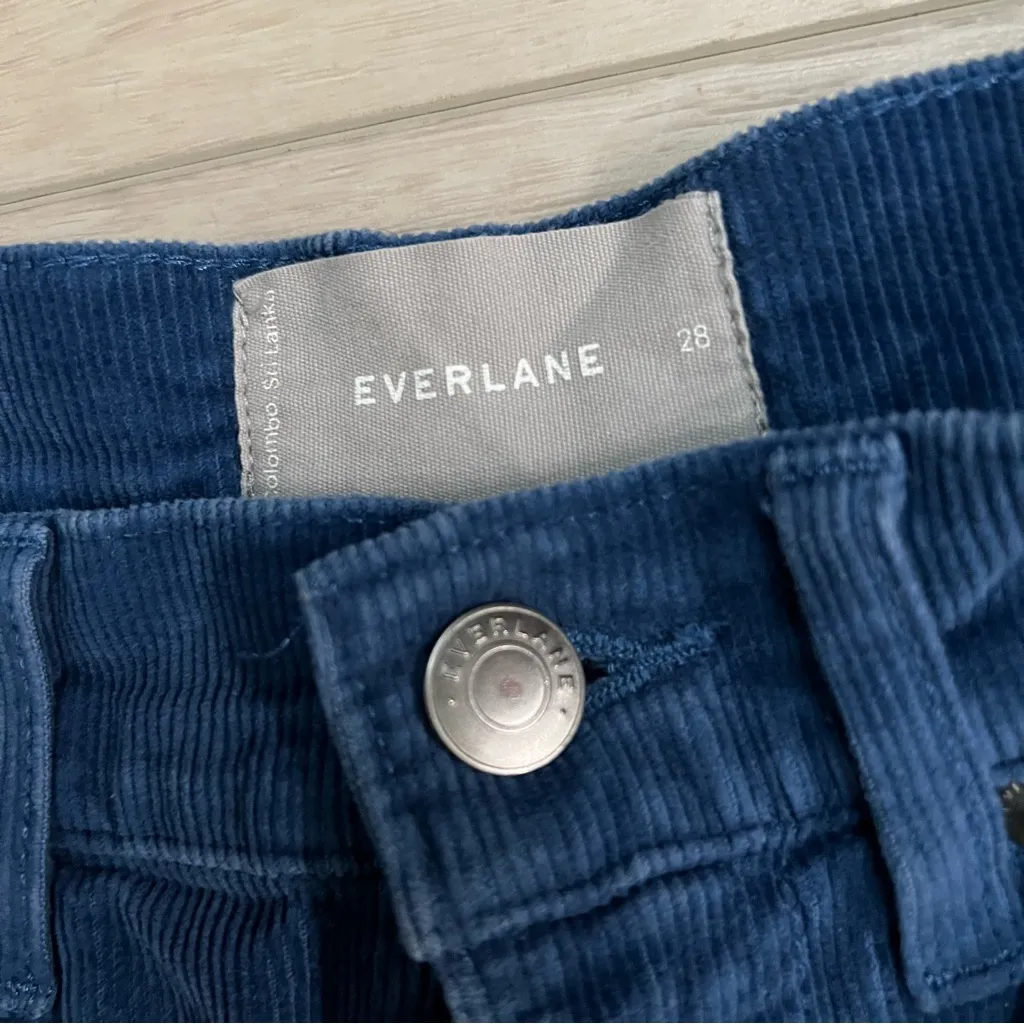 Everlane Baby Cord Cheeky Straight Leg Relaxed Corduroy Pants Size 28 - Image 4