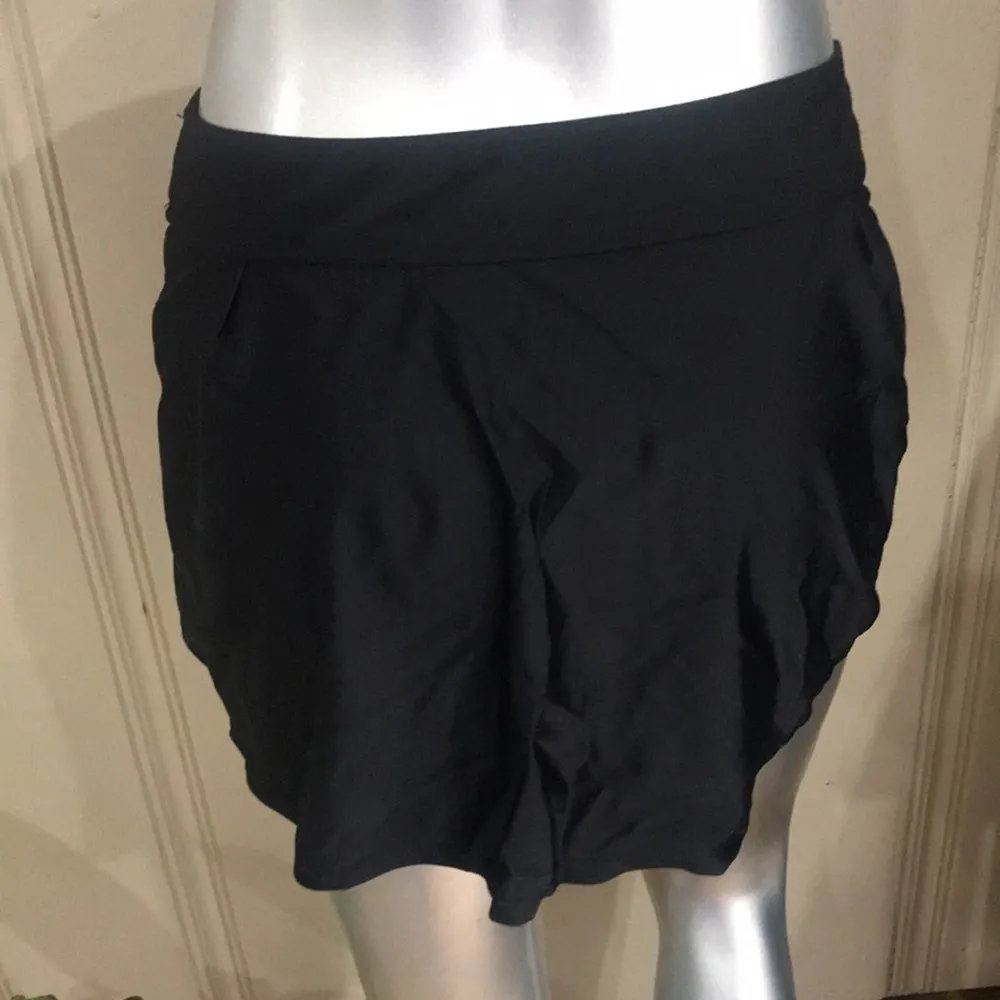 Vetinee Swim Skirt with Zipped Pocket Black Women's Size Medium - Image 4