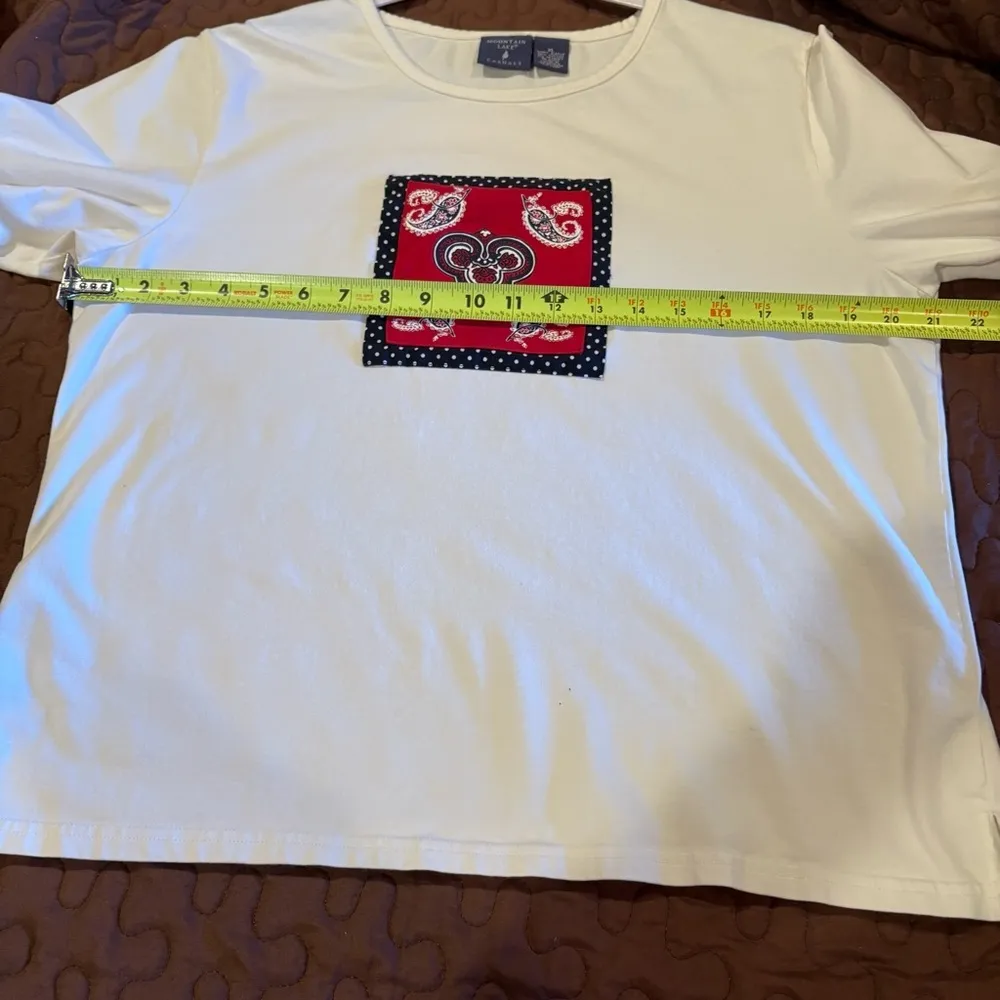 Mountain Lake Casuals paisley print combo top is xl skirt is a size 12 White - Image 6