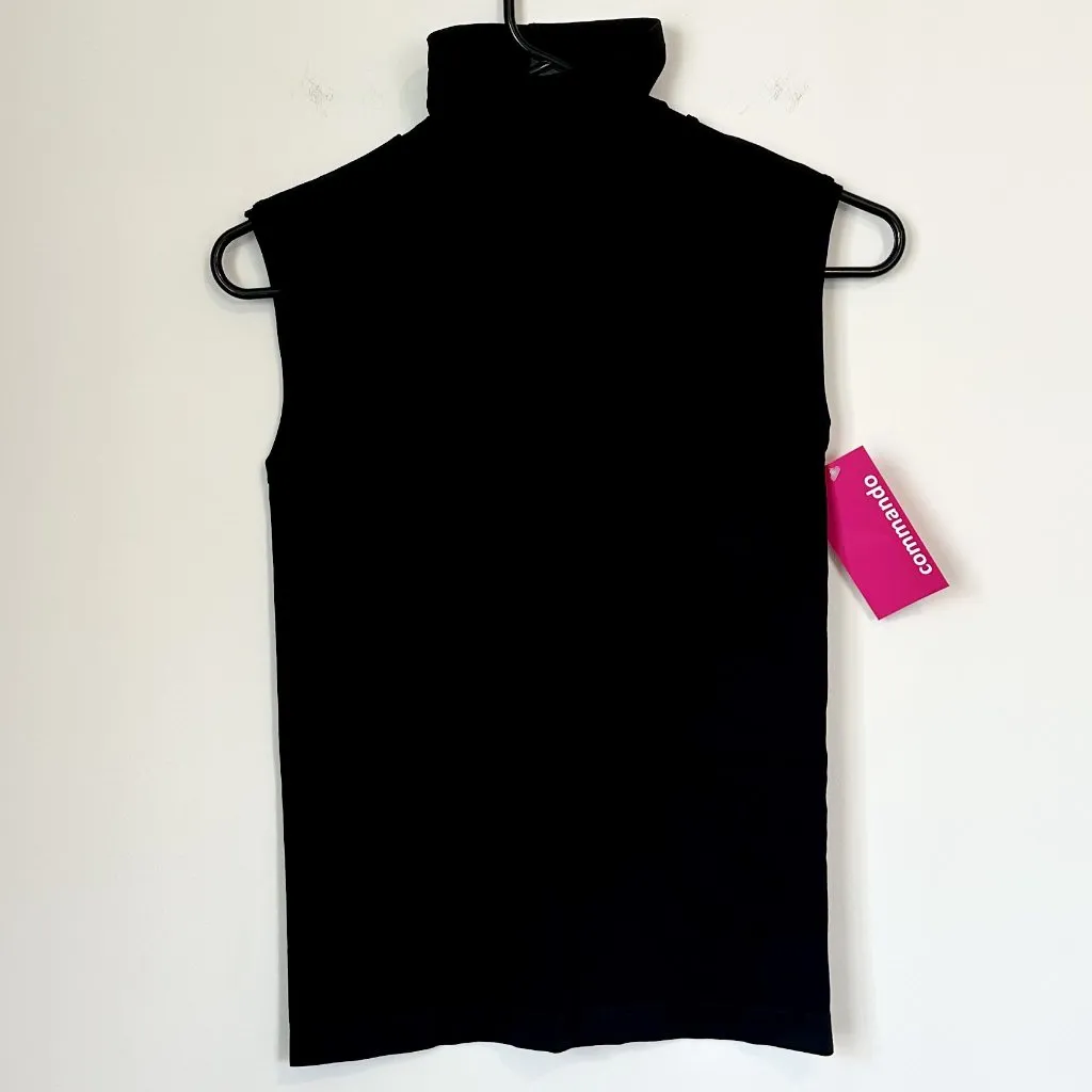 NWT Commando Minimalist Sleeveless Turtleneck in Black - Size: L/XL - Image 3