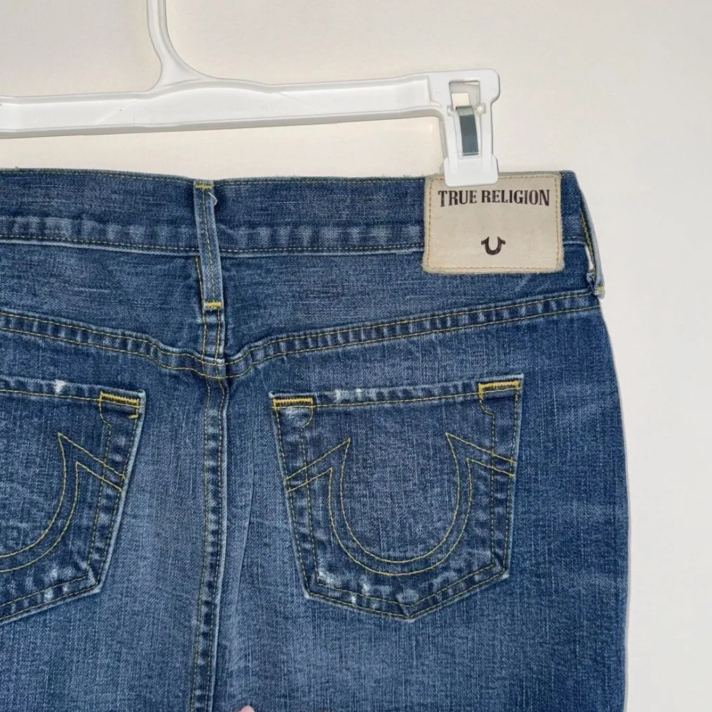 Vintage True Religion Denim Mini Skirt 28/6 - Image 5
