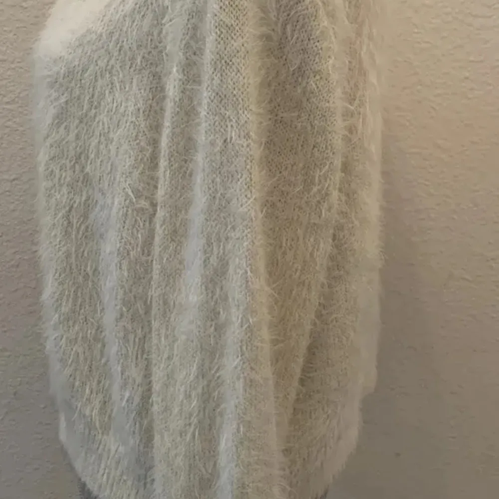 Saks Fifth Avenue Off White Ivory Open Cardigan Sweater Medium M New NWT SOFT - Image 4