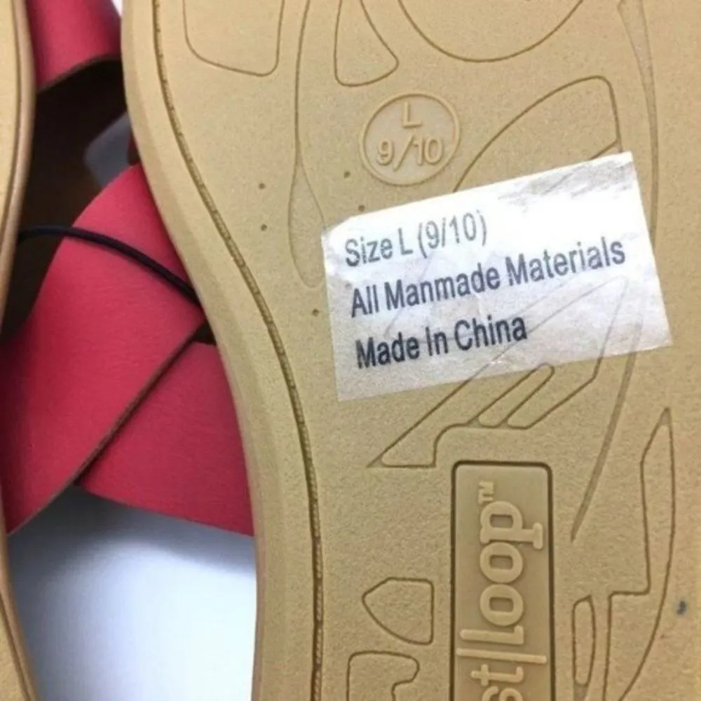 West Loop Flat Slip On Slide Sandals Size 9 / 10 New - Image 6