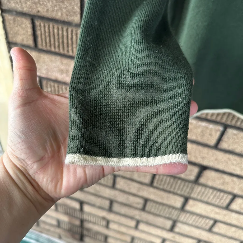 Vintage 90s Green V-Neck Sweater | It’s Our Time | USA Made | Size M - Image 8