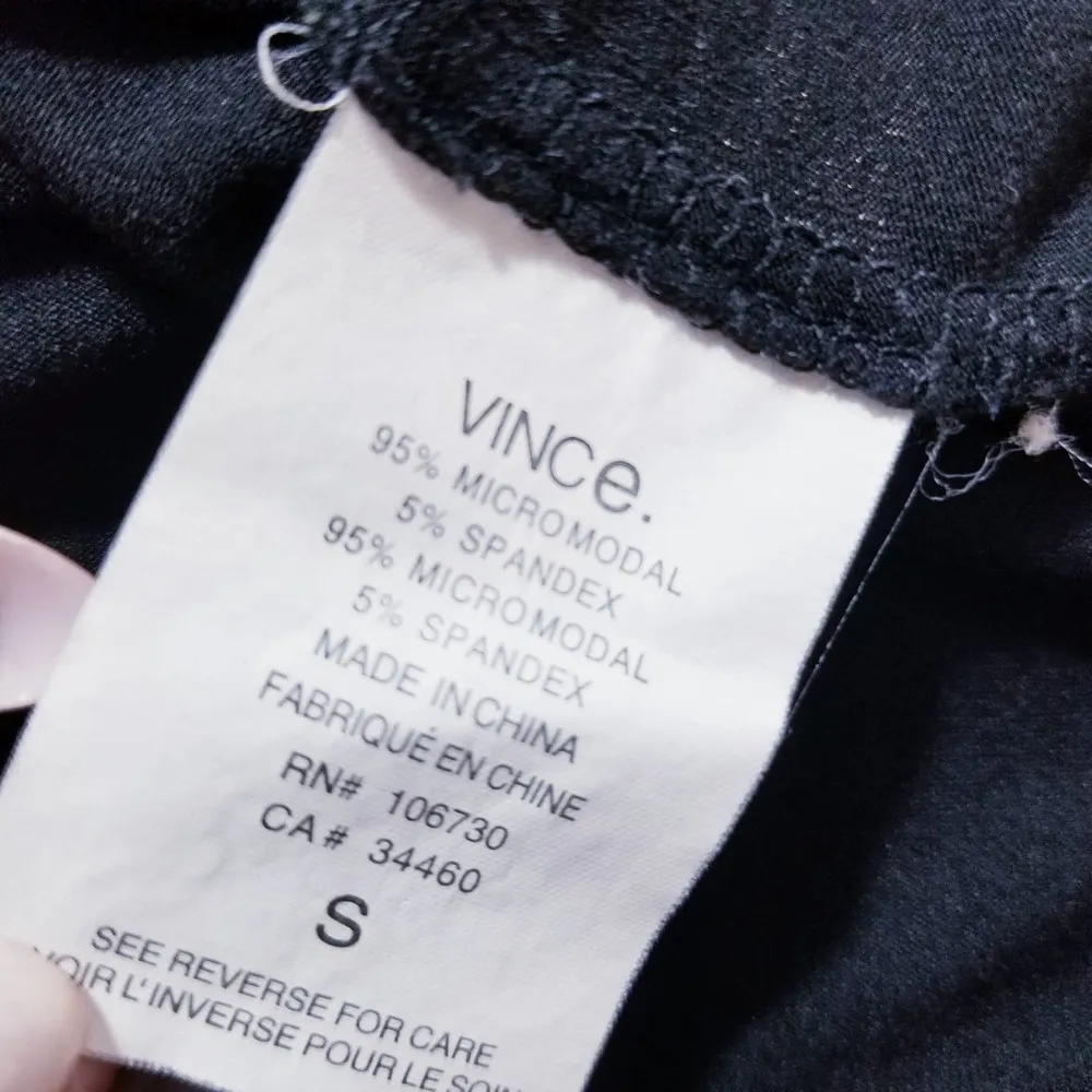 Vince Boat Neck Black Blouse - Image 7