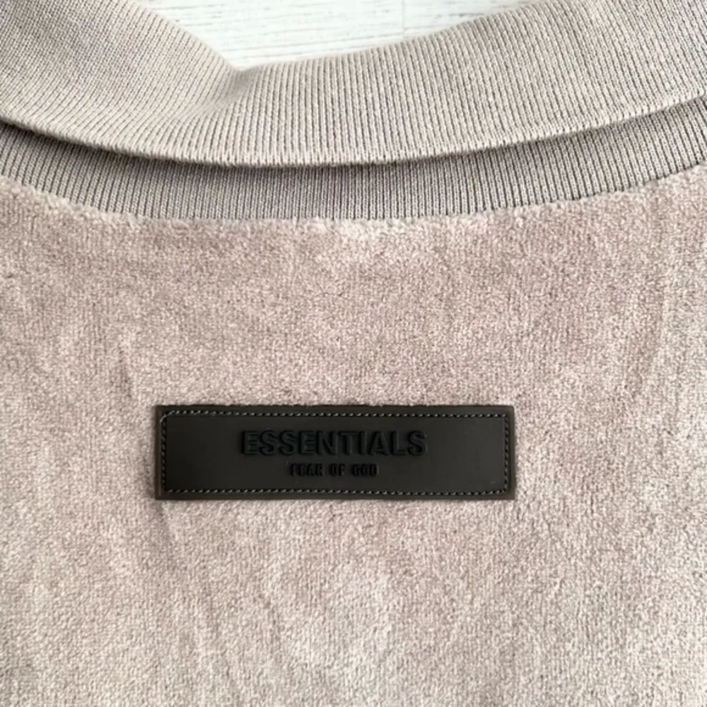 Fear of God Essentials Velour Polo Sleeveless Top - Image 11