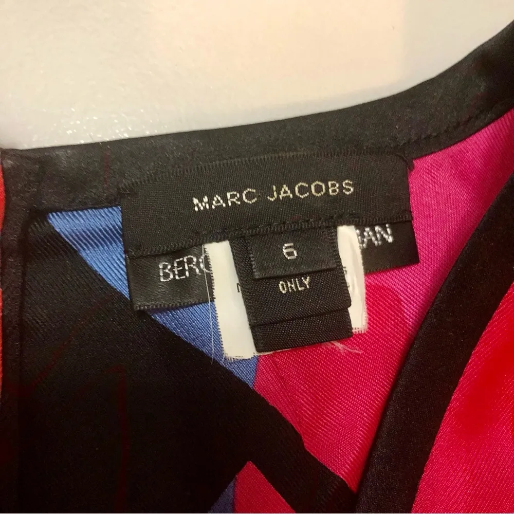 Vintage Y2K Marc Jacobs for Bergdorf Tank Top Sleeveless Silk Hearts Pattern szM - Image 13