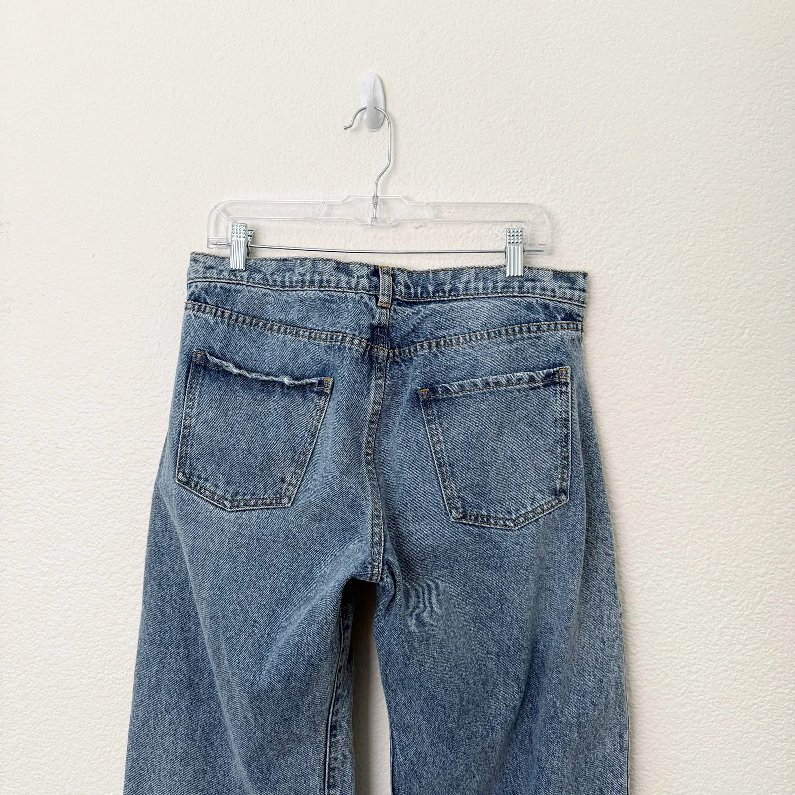 [Maison Martin Margiela] Exposed Contrast Dropped Pocket Straight Leg Jeans 40 Blue Size undefined - Image 5