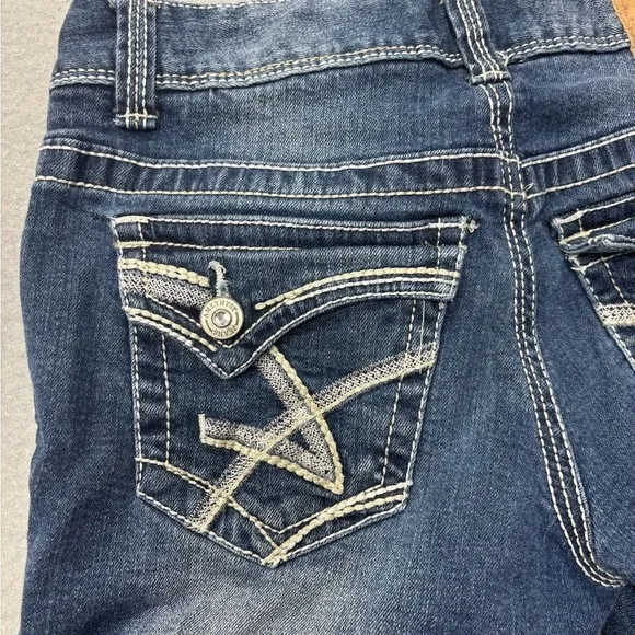 Amethyst Jeans Juniors Size 3 Cuffed Hem Denim Shorts Flap Pocket Design - Image 6