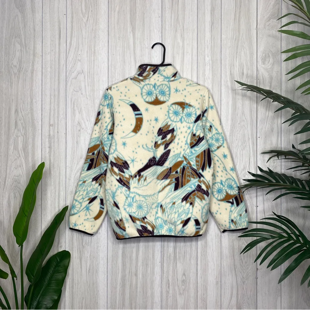 Patagonia Synchilla Snap-T Fleece Sweater Harvest Moon Owl size XS Extra Small - Image 2