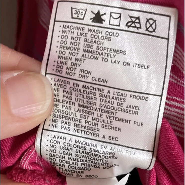 Nike Golf Womens Medium 8-10 Top Pink Striped Extensible Stretch Pullover Preppy - Image 7