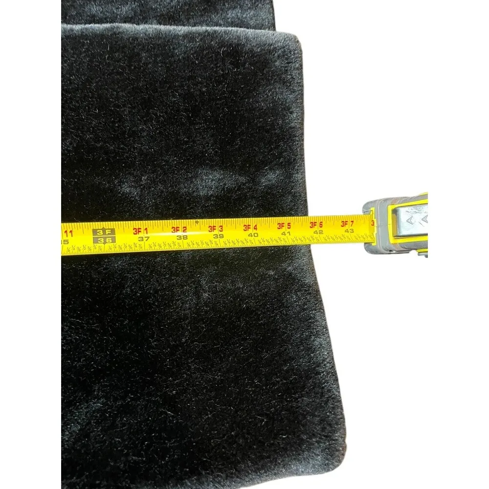 Vintage Borgazia by Sportowne Black Faux Fur Coat Jacket Size Large Mob Wife - Image 9