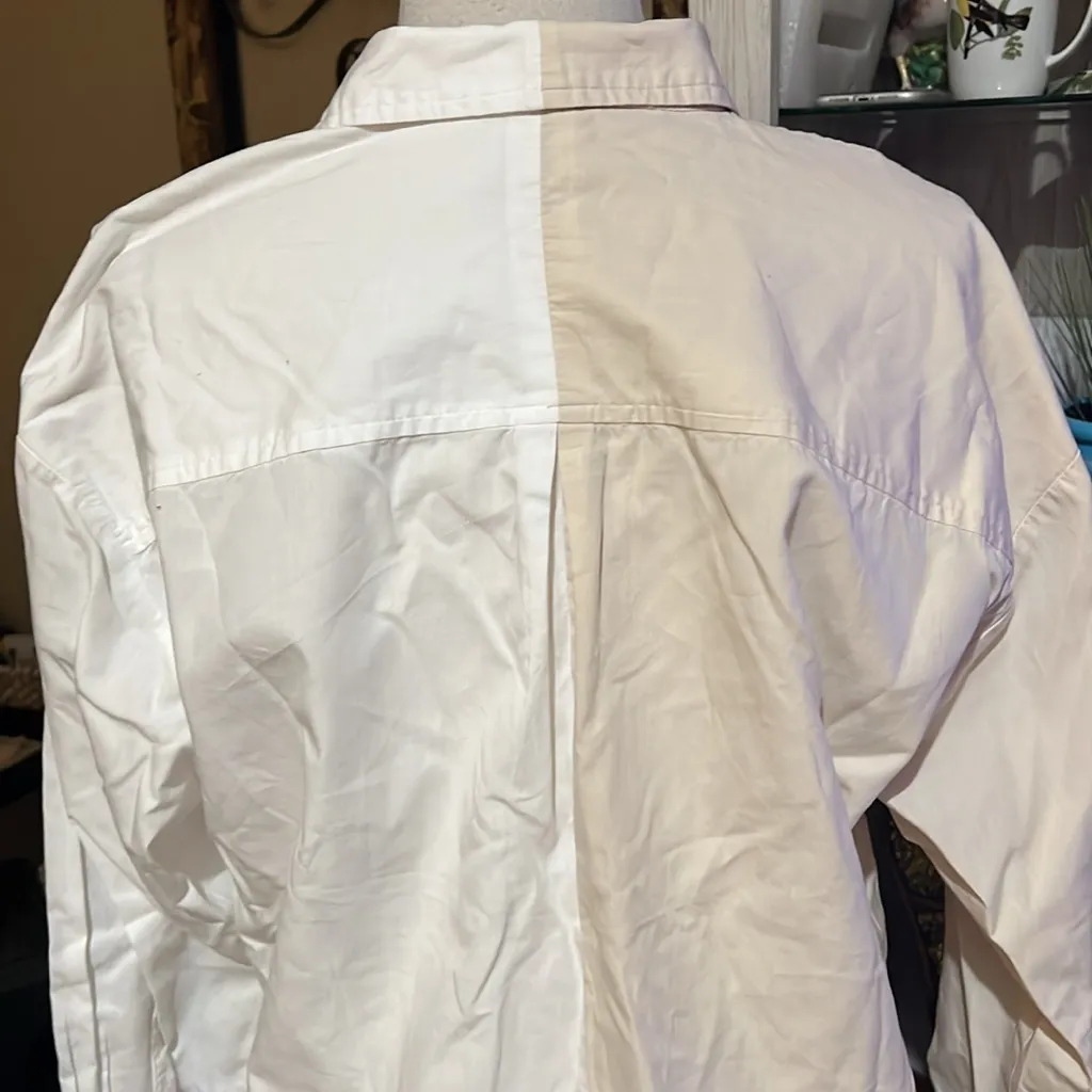 Maeve button up blouse two tone size XS - Image 5