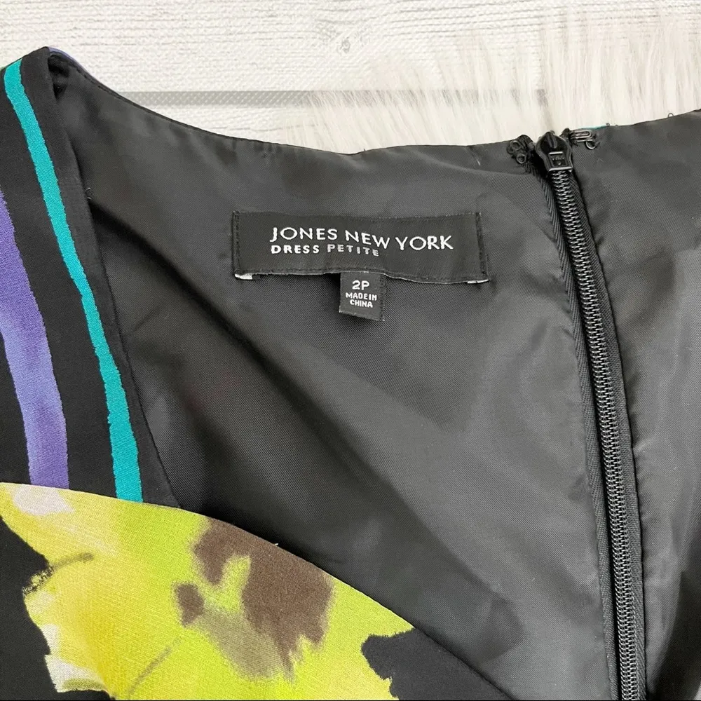 Jones New York Floral Silk Dress - Image 6