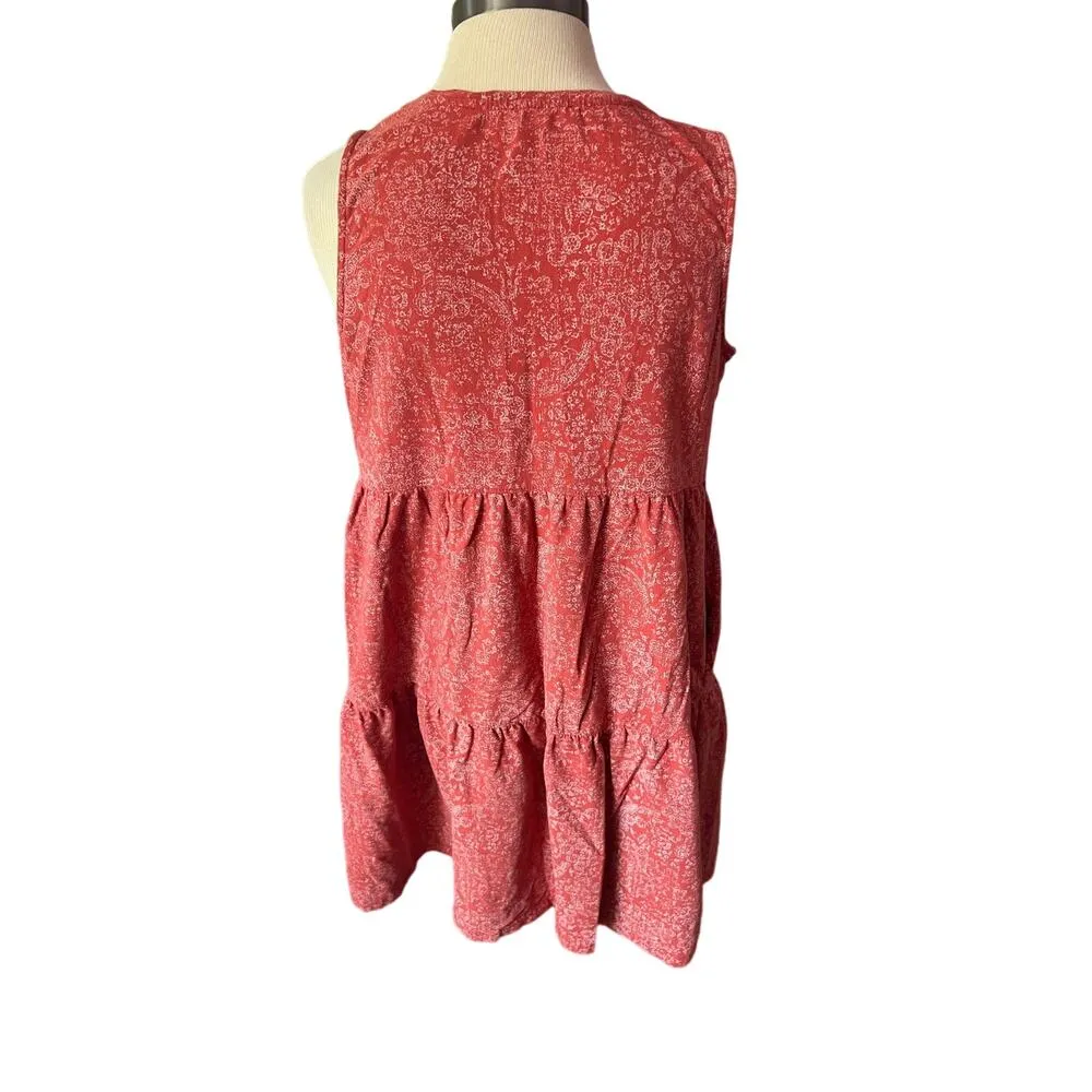 Frye Tiered Faded Bandana Tank Dress Size Large - Image 4
