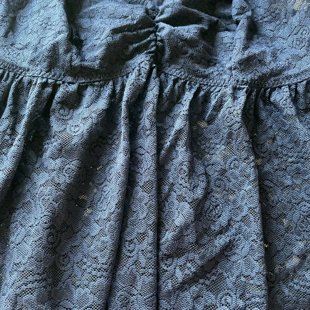 Torrid Curve Simply Lace Baby Doll Lingerie Plus Women’s Size 1X Blue Top A11 - Image 12