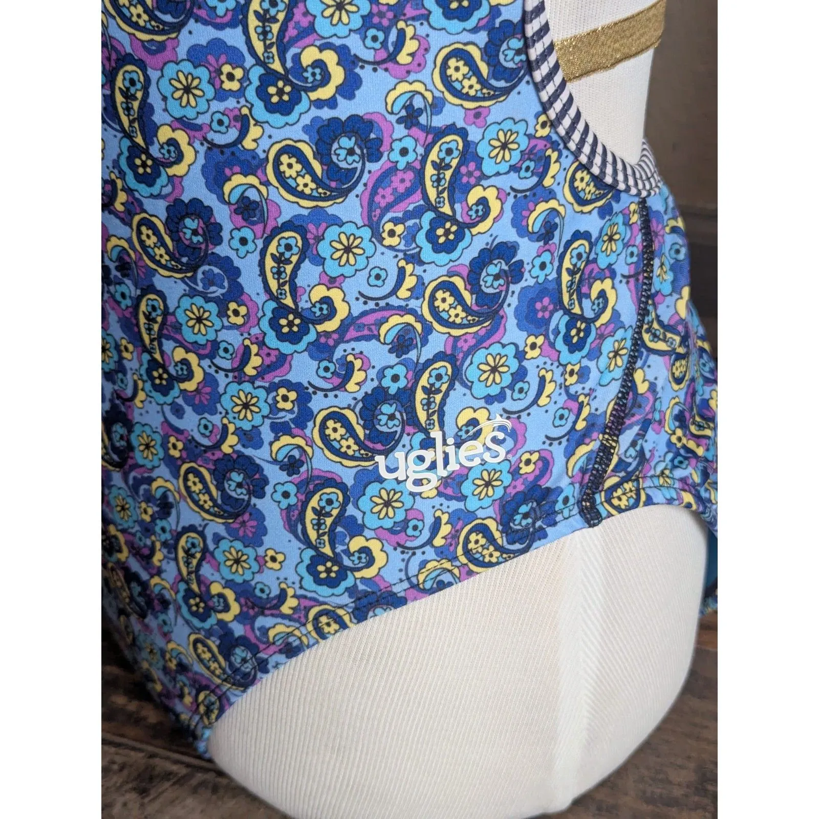 Uglies Swimwear Women's Blue Paisley V - Image 2