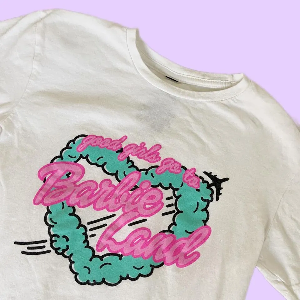 good girls go to barbie land graphic t shirt 🔥 White - Image 2