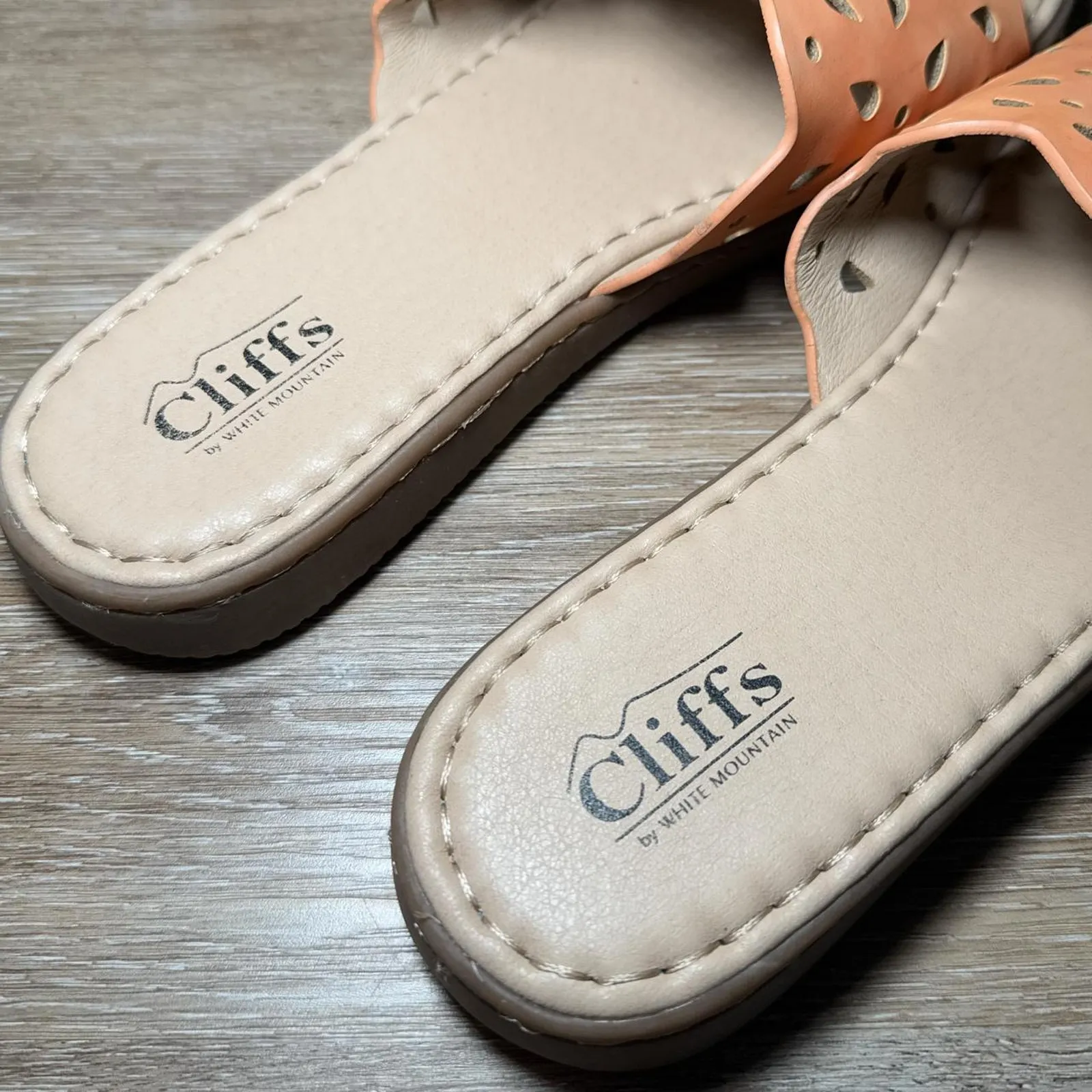 Cliffs‎ by white mountain womens sandals Size 11 Orange - Image 2