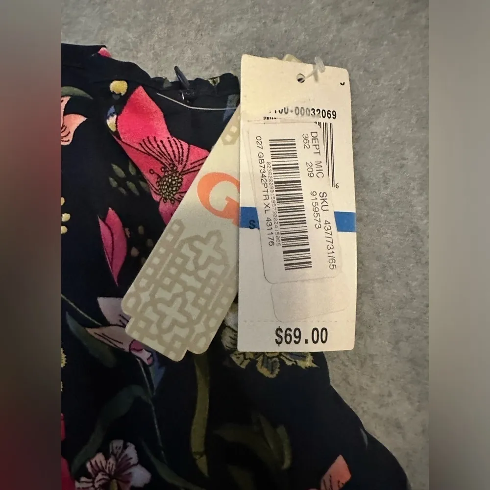 NWT GB Juniors navy floral maxi dress size XL - Image 6