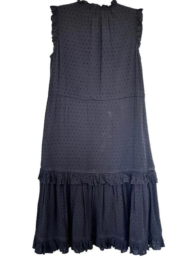 Kate Spade Broome Street Swiss Dot Sleeveless Black Dress Size XS - Image 6