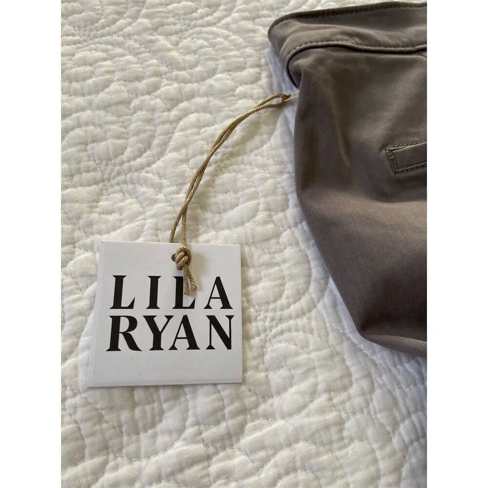 Lila Ryan Zuri Tapered Flat Front Trouser Steel Grey  Size 0 Casual - Image 10