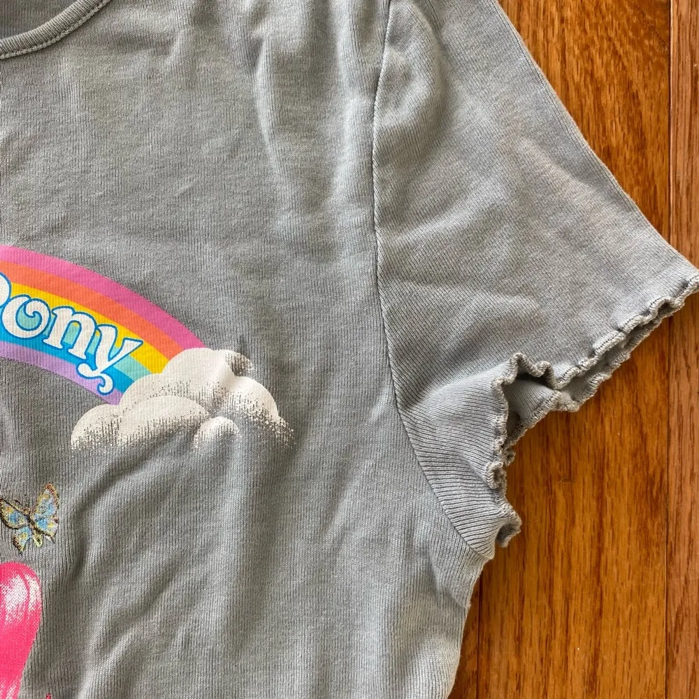 Divided gray lettuce trim my little pony baby tee shirt - Image 6