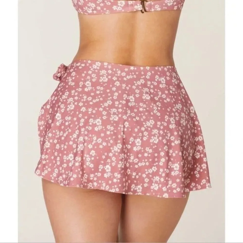 Andie Swim Sarong Coverup in Ditsy Floral Rose Pink S NWT - Image 5