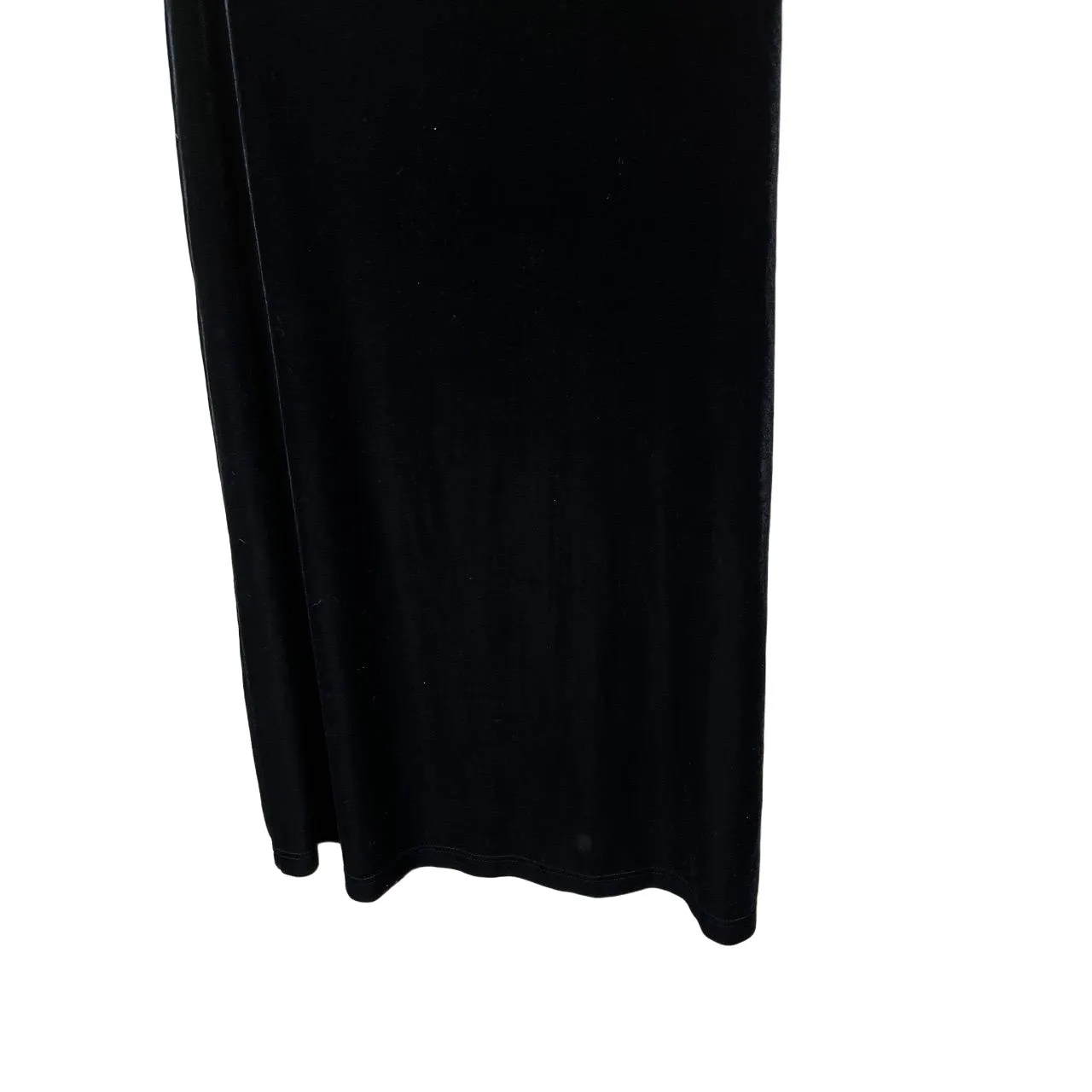 Vintage Hillard Hanson Black Velvet Maxi Skirt Goth Whimsigoth 90s Medium‎ - Image 3