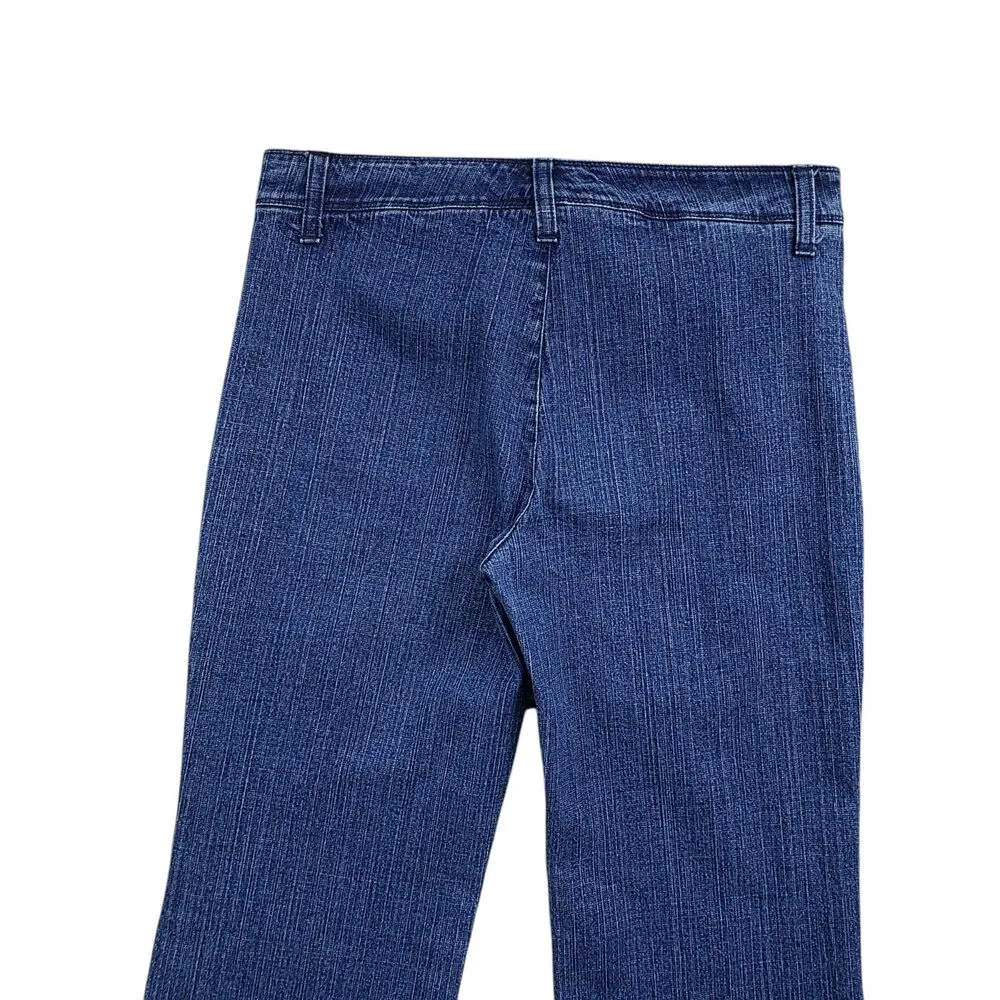 Vtg Vertigo Paris Jeans Womens Size 4 Denim Flare Bootcut Made in France Y2K - Image 8