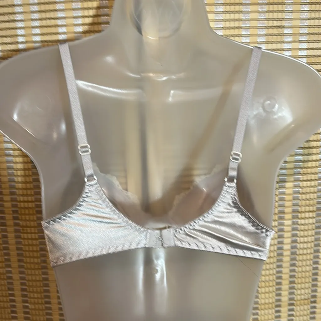 Victoria’s Secret Vintage Gold Label 1980s Off White Lace Underwire Bra 34B - Image 7