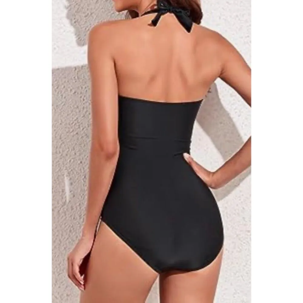 Smismivo Tummy Control One Piece Slimming Swimsuit Size XL New With Tags Black - Image 5
