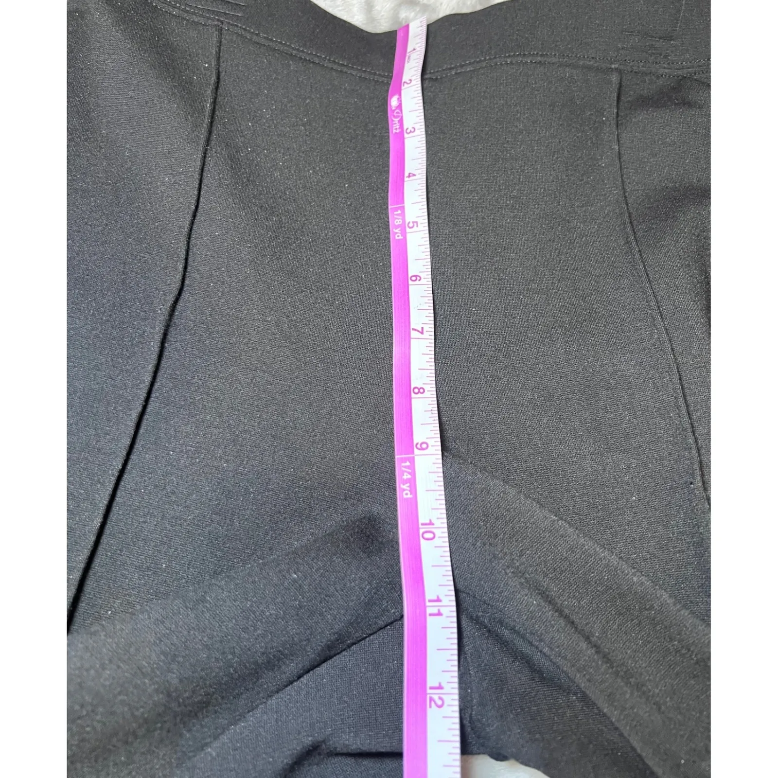 Talbots Elastic Waist Dress Pants Womens Medium Black Elastic Waist Dressy - Image 10