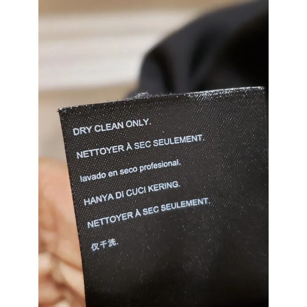 Bebe Womens Black Lace Up Front Halter Neck Back Zip Bodycon Dress Size S - Image 8