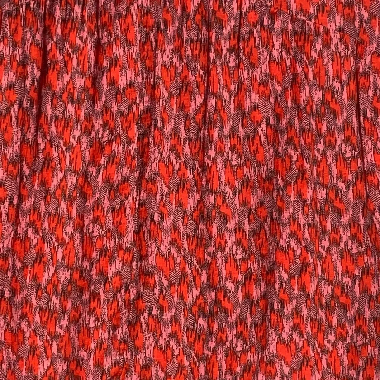 NWT JOIE Women’s Boho Tiered Midi Dress Red and Pink Geo Print XL - Image 5