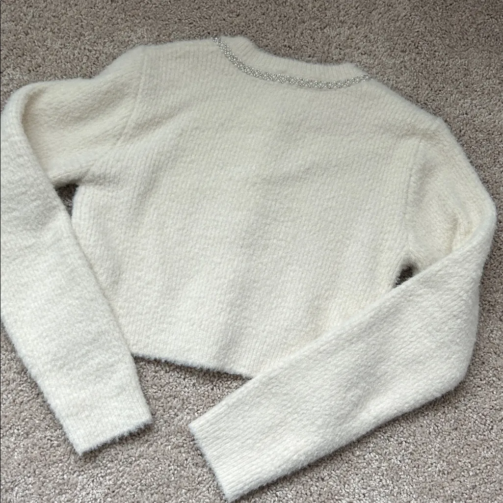 House of Harlow 1960 Cropped length Cardigan. Xs Silver - Image 9