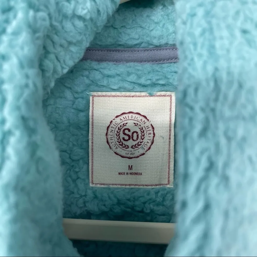 SO LIGHT GREEN SUPER SOFT FLEECE FEEL FULL ZIP VEST MEDIUM - Image 3