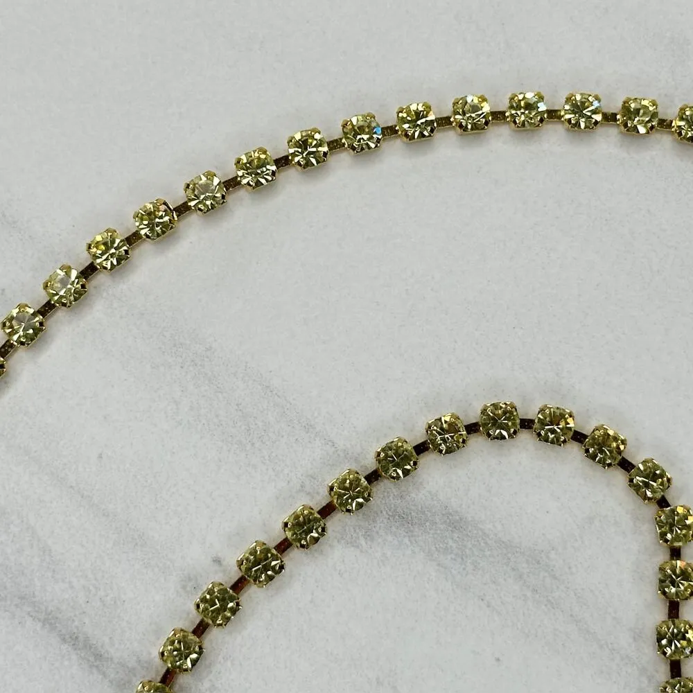 Liz Claiborne Rhinestone Gold Chain Link Belt Small/Medium (S/M) ✨ - Image 8