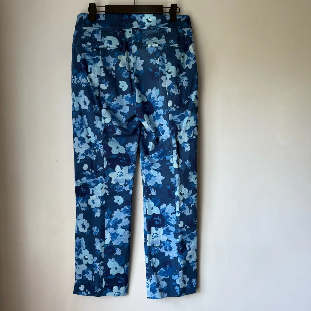 J. Crew Remi pant in watercolor begonias print 6 - Image 3